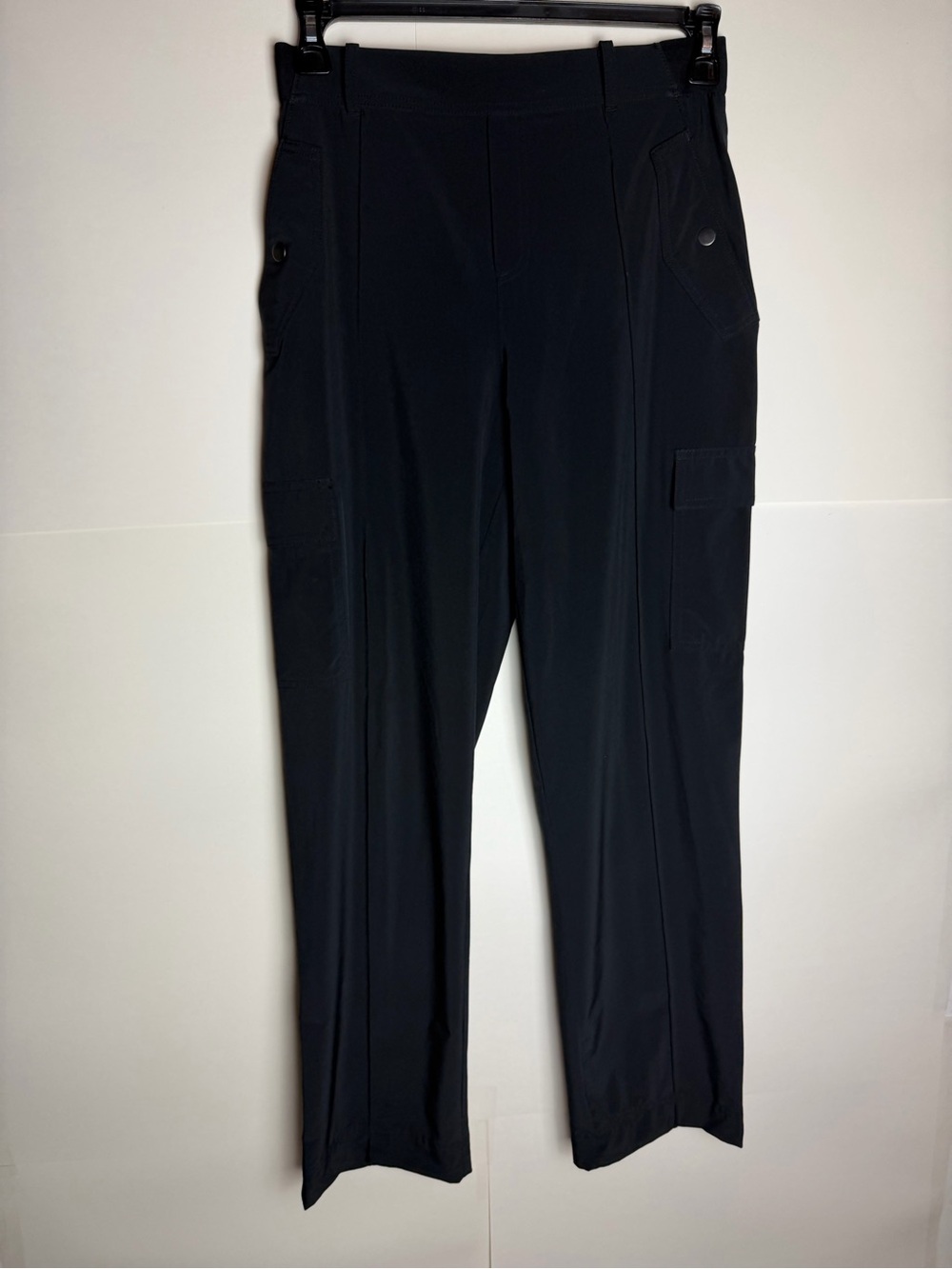 Athleta Vienna Cargo Pants Size 8 Black Stretch Utility Travel Pants